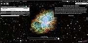 Screenshot of ESA/Hubble Outreach Image on the ESASky Platform