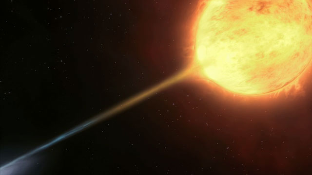 Artist's impression of vampire star