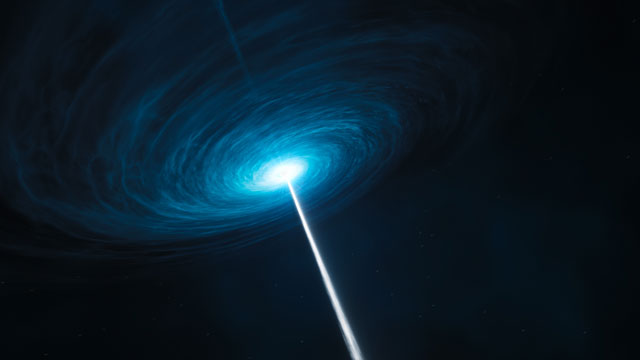 Artist’s impression of the quasar 3C 279