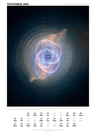 November 2005 - The Cat's Eye nebula