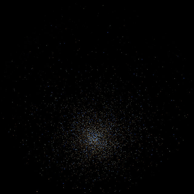 Fulldome visualisation of a globular star cluster