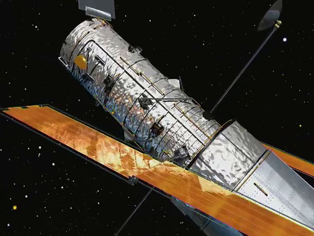 The NASA/ESA Hubble Space Telescope, old solar panels