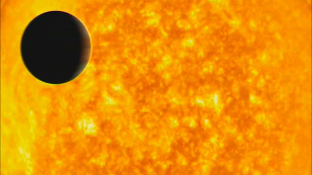 Evaporating extrasolar planet (artist's impression)