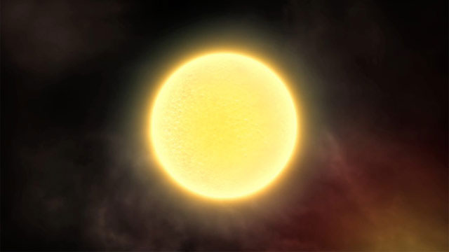 The Jupiter-sized extrasolar planet HD 189733b  (artist's impression)