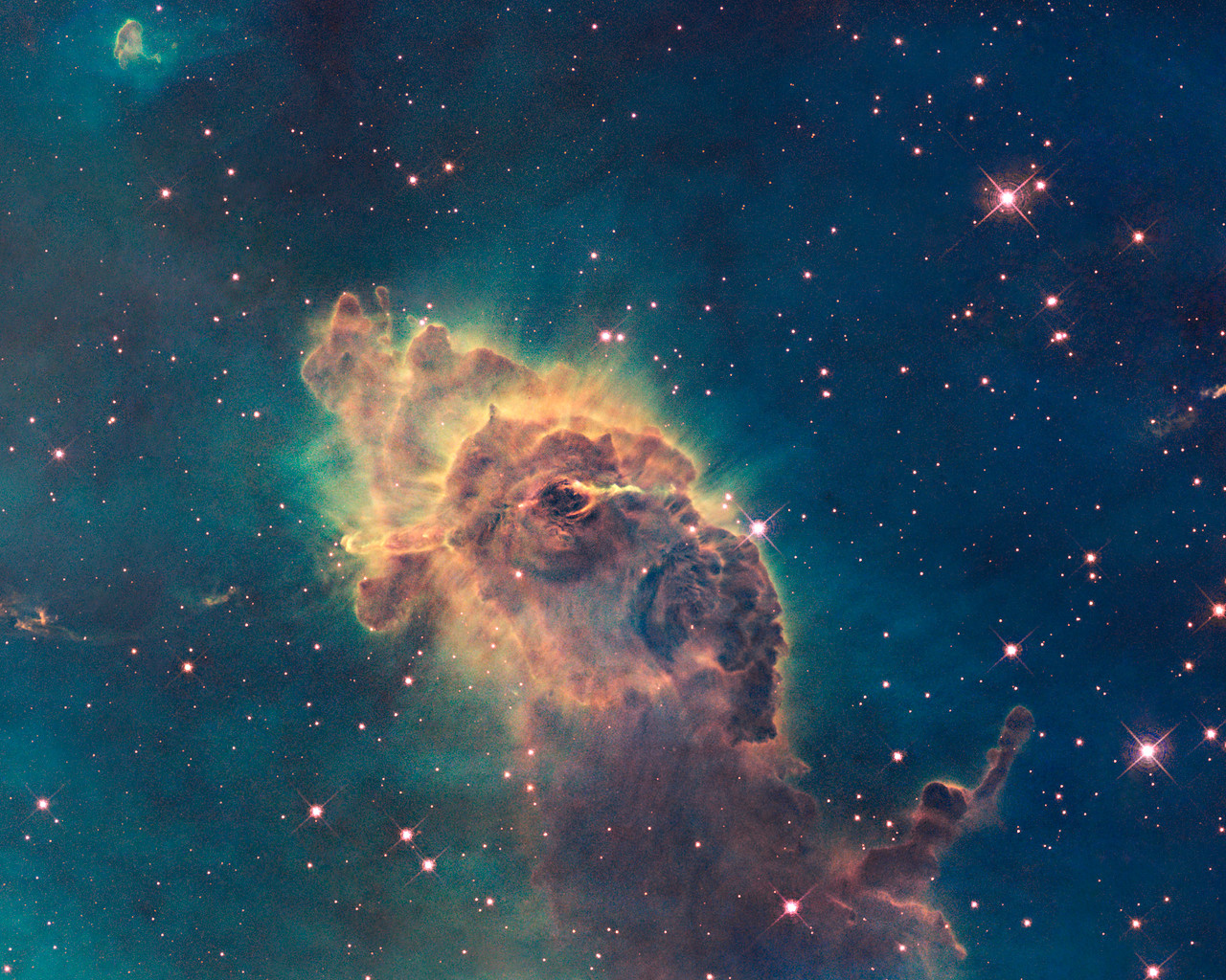 WFC3 visible image of the Carina Nebula