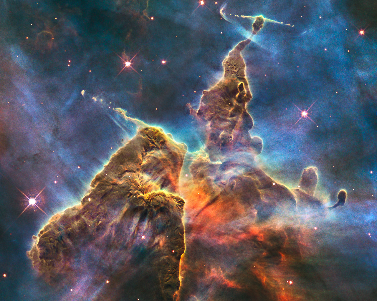 Hubble captures view of “Mystic Mountain”