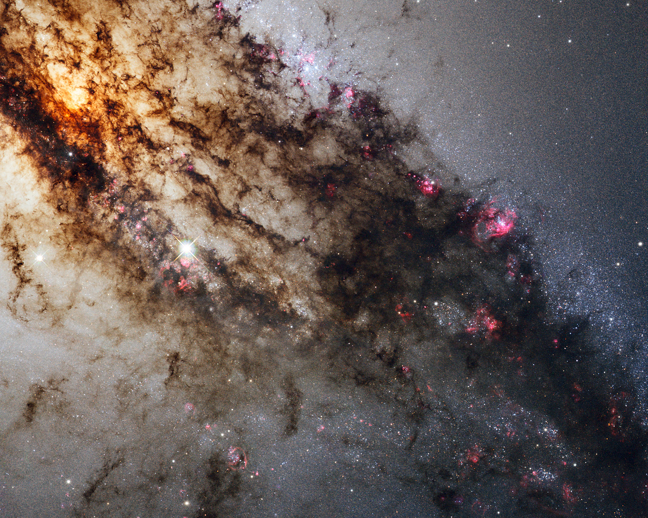 Spectacular Hubble view of Centaurus A