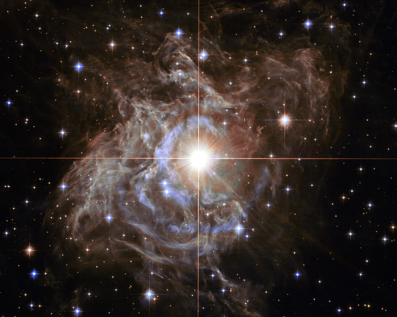 Hubble image of variable star RS Puppis