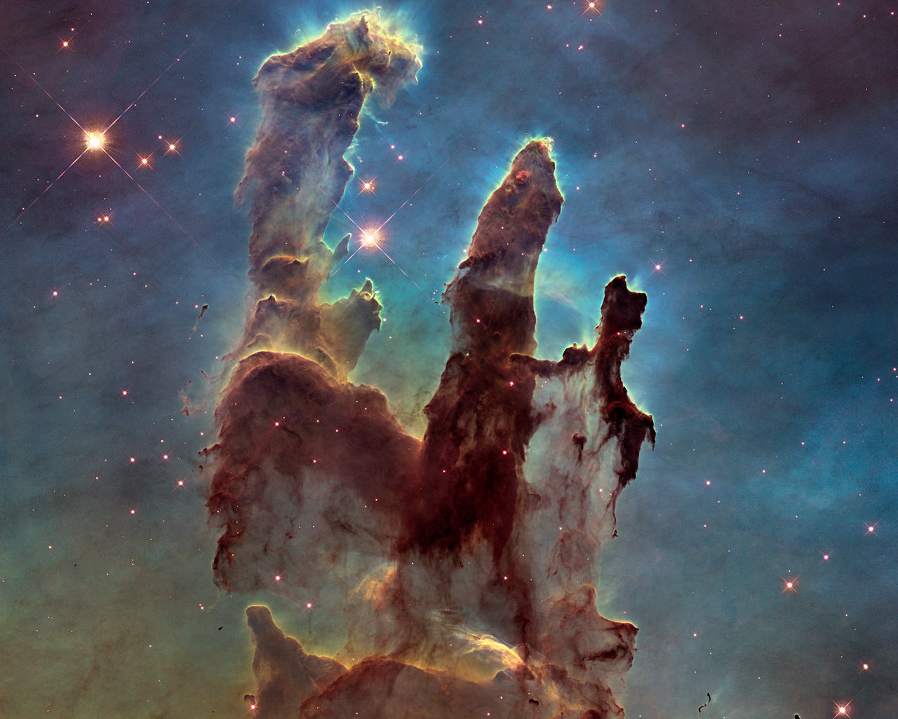 New view of the Pillars of Creation — visible