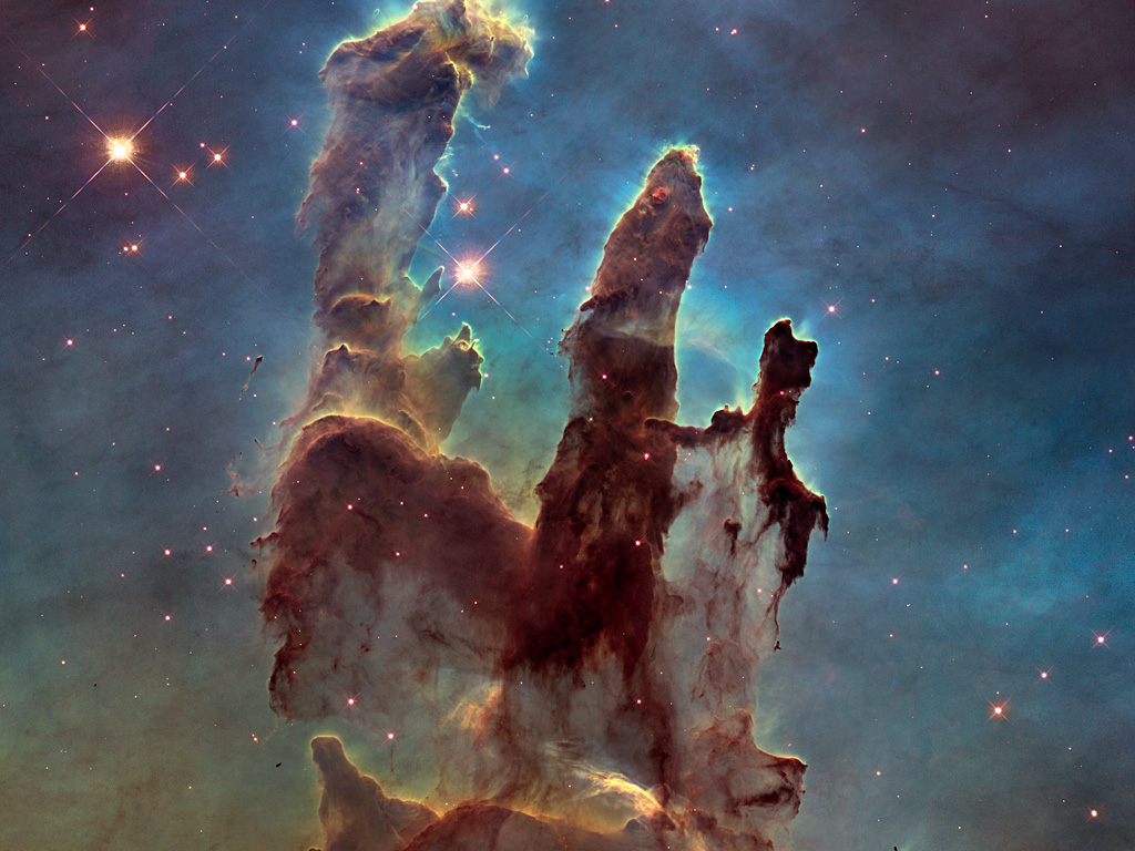 New view of the Pillars of Creation — visible