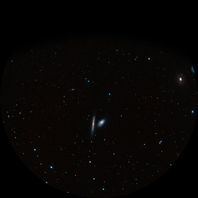 Fulldome view of NGC 4298 and NGC 4302