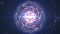 Neutron star merger animation ending with kilonova explosion