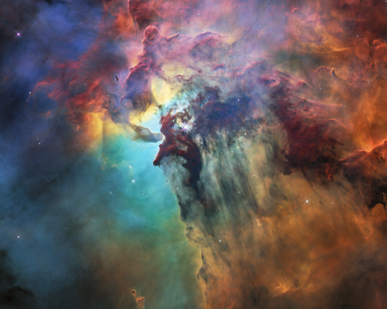 Hubble's 28th birthday picture: The Lagoon Nebula