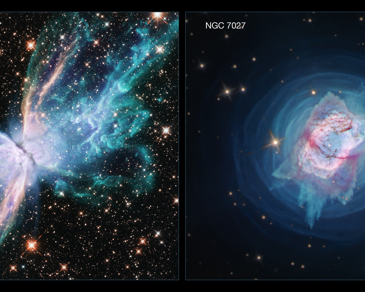 NGC 6302 and NGC 7027