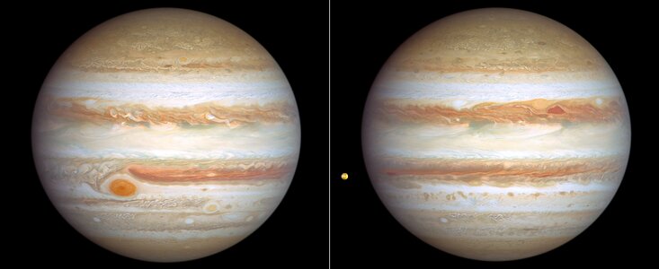 Hubble’s two new views of Jupiter (January 2024)