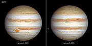 Hubble’s two new views of Jupiter (January 2024)