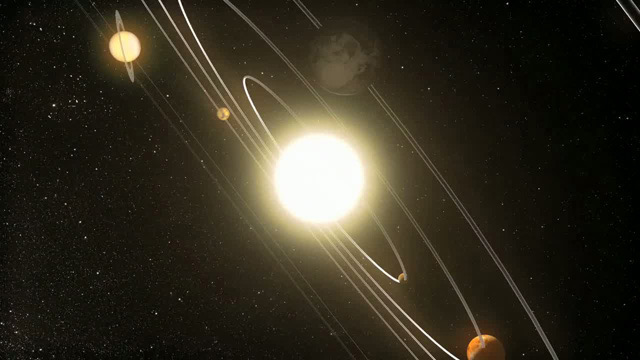 The Solar System (artist's impression)