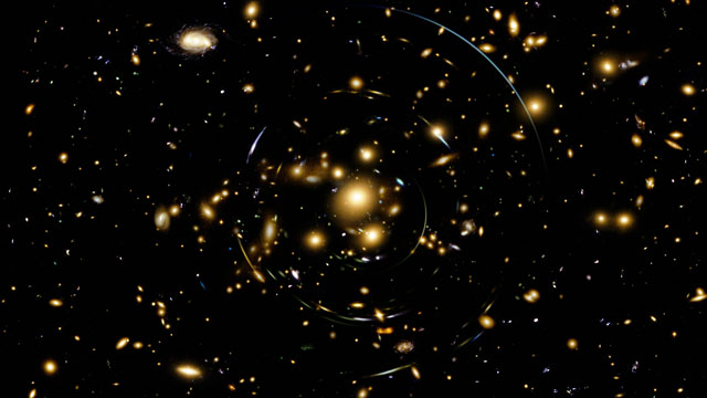 Animation of gravitational lensing (artist’s impression)