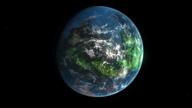 Habitable planet (artist’s impression)