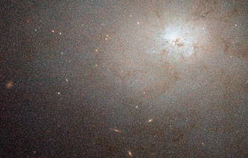 A deceptively quiet galaxy