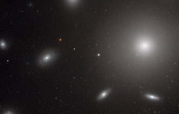 Galaxies in a swarm of star clusters