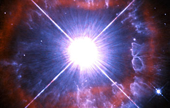 Snapshot of a shedding star